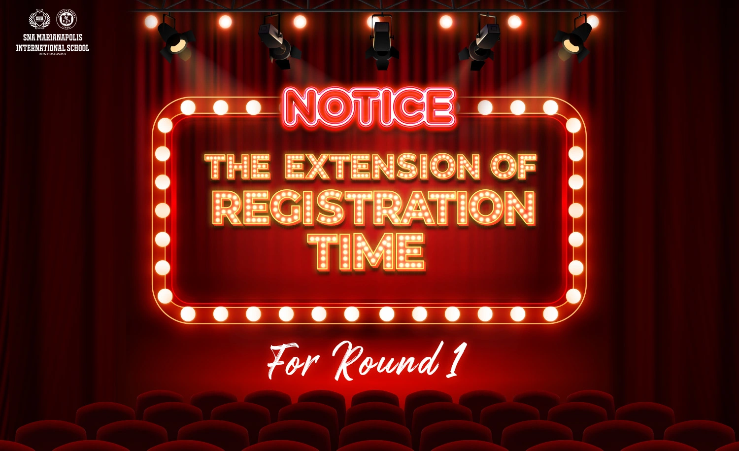 NOTICE OF EXTENSION OF REGISTRATION TIME FOR ROUND 1 OF THE CONTEST “KNIGHTS OF EXCELLENCE”